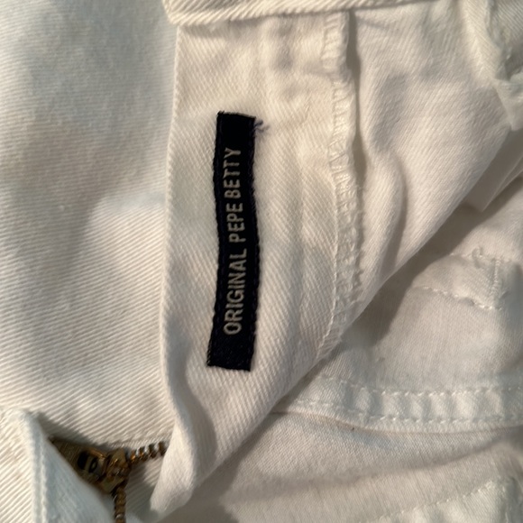 Vintage Pepe White Jeans - - Picture 5 of 7